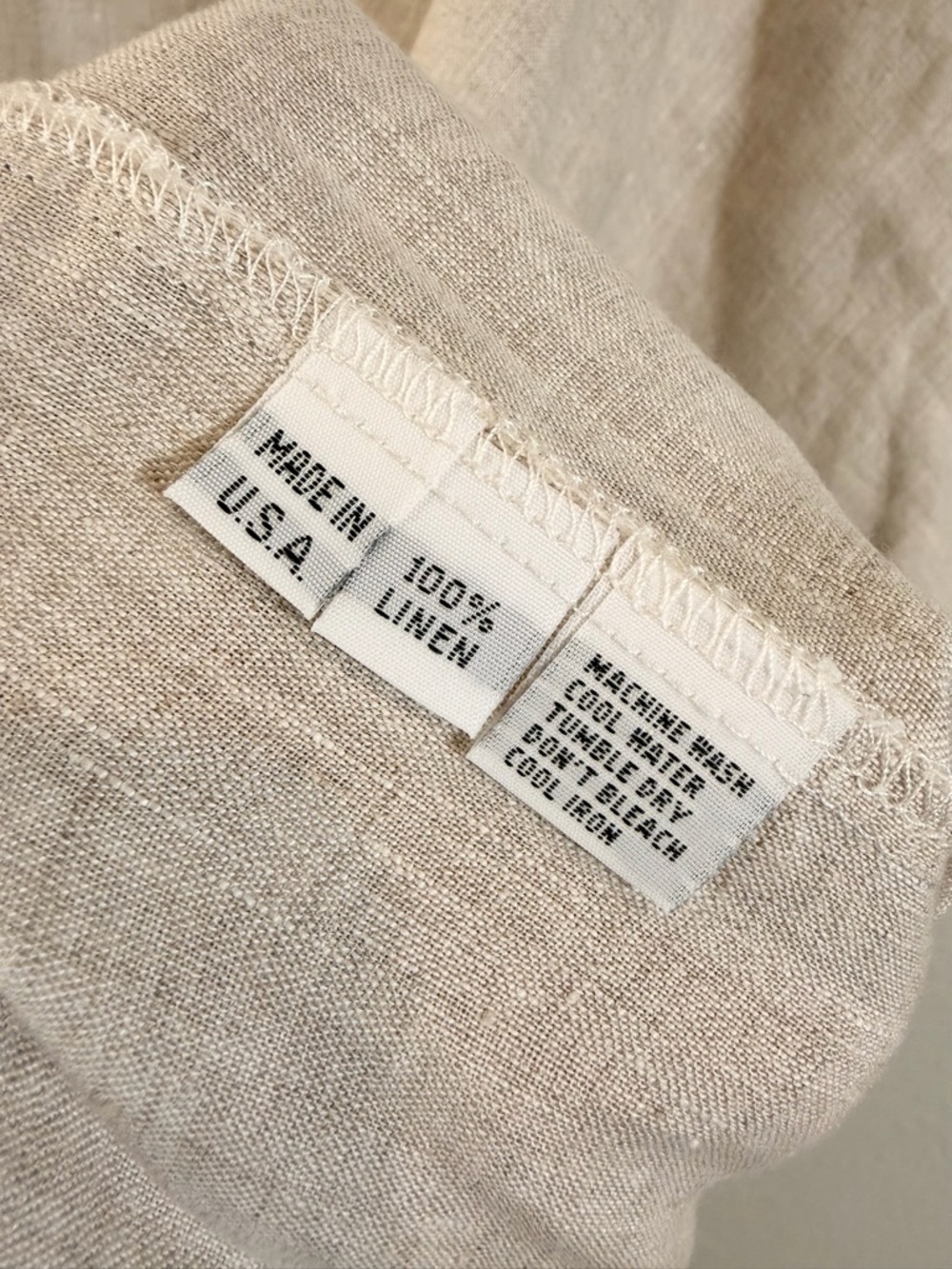 Planet by Lauren G Linen Tunic ONE SIZE Oversized Boxy Minimalist Lagenlook - Picture 7 of 11